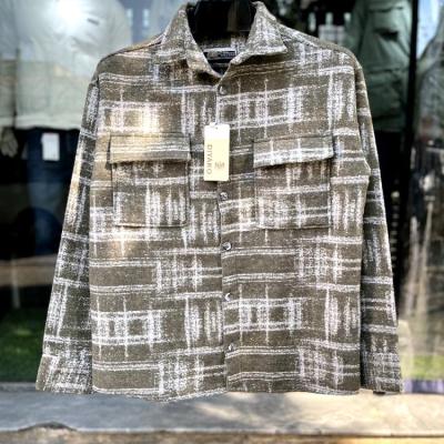 پیراهن پارچه کشمیر دو جیب با دو رنگ و پنج سایز