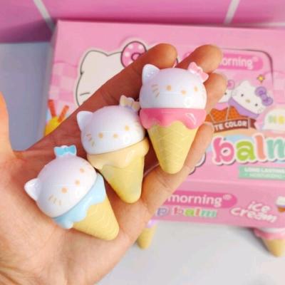 بالم لب بی رنگ کیتی مجیک طرح بستنی قیفی