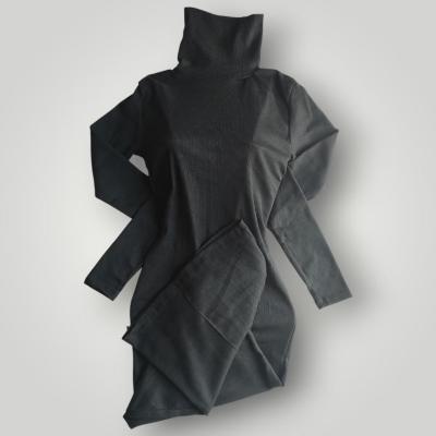 ماکسی یقه اسکی مشکی