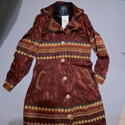 مانتو مجلسی ساتن مدل بلند طرح گلدوزی