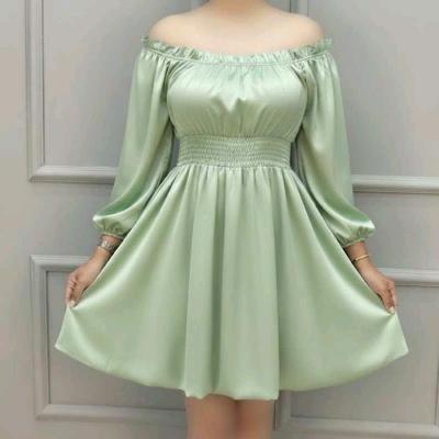 پیراهن ساتن دخترانه مدل عروسکی آوا