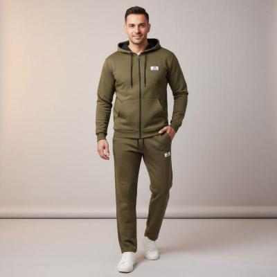 ست سویشرت و شلوار مردانه رنگ سبز جنس اسپان – راحت، سبک و مناسب روزمره