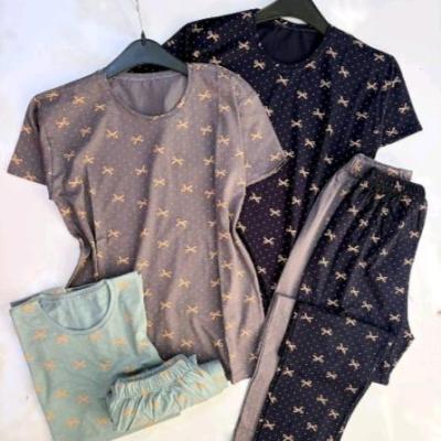 تیشرت شلوار طرح پاپیون