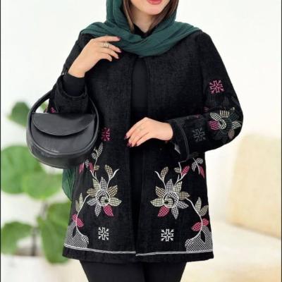 مانتو مجلسی مخمل مدل گلدوزی شده