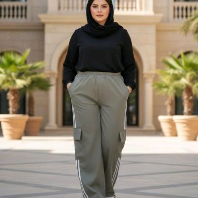 شلوار سایز بزرگ ‌کتان بنگال مدل نیایش.