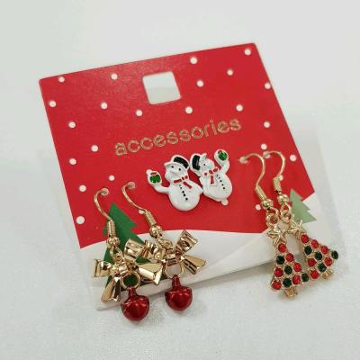 پک سه جفتی گوشواره و گلگوش کریسمسی ، کار فوق العاده زیبا و فانتزی