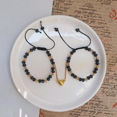 دستبند دوستی دودی طلایی