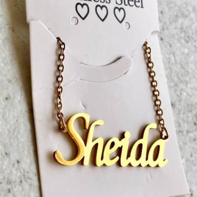 گردنبند اسم شیدا استیل