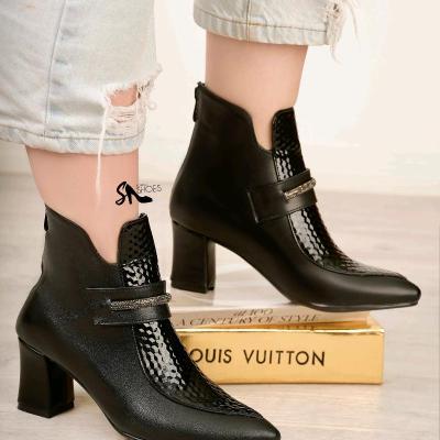 نیم بوت مجلسی پاشنه دار کد 1641