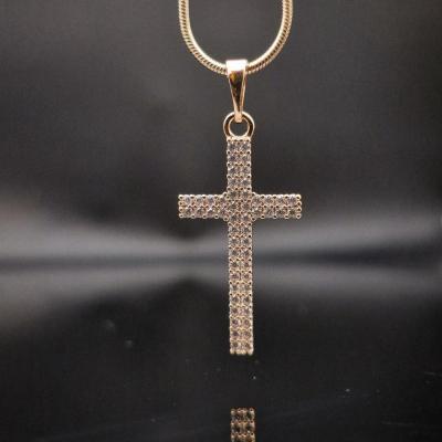 پلاک صلیب ژوپینگ آبکاری طلا