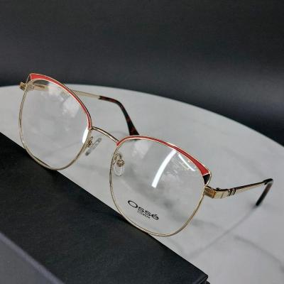 عینک فریم طبی زنانه دخترانه برند اوسه فلزی رنگ ثابت با کیفیت