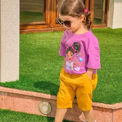 ست کراپ شلوارک دخترانه بچگانه تابستانه