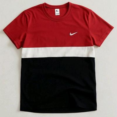 تیشرت اسپرت پرچمی جنس نخ پنبه لاکرا دار