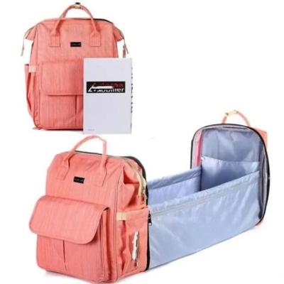 ساک لوازم نوزاد کوله ای و تخت خواب شو Treasure Eagle ( آبی )