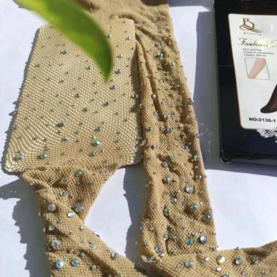 جوراب شلواری توری نگین دار