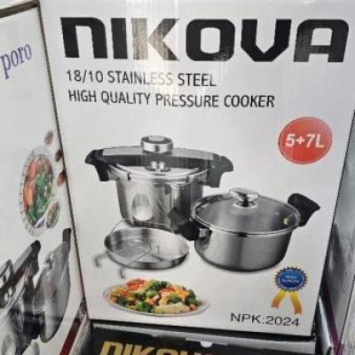 زودپز دوقلو نیکوا ژاپن 5و7 لیتر مدل 2024 هزینه ارسال پس کرایه بامشتریb