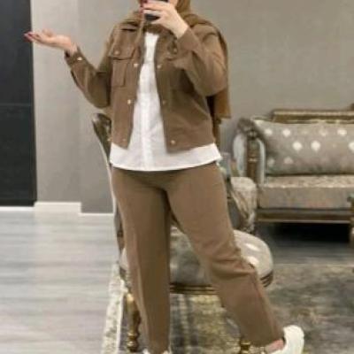 ست سه تیکه اسپرت لارا ( کت شلوار و شومیز)