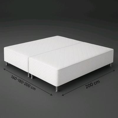 پایه و باکس تشک فلزی ( تخت خواب هتلی ) دو نفره دوتکه ( 160 × 200 cm )