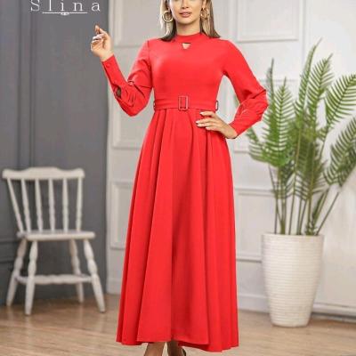 پیراهن مجلسی زنانه کرپ مازراتی مزون دوزسایزبزرگ ازسایز 34تا60