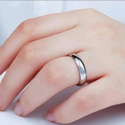 حلقه نقره ای استیل ساده