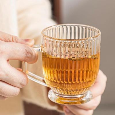 استکان شیاردار پایه کوتاه دلی گلس Deli glass