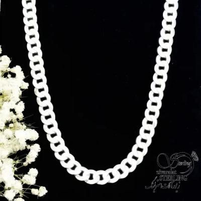 گردنبند (زنجیر) نقره کارتیر درشت عیار925 کد 19659