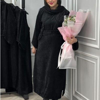 مانتو مجلسی مخمل مدل سه تیکه فاخر