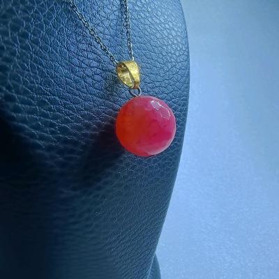 گردنبند عقیق دراگون صورتی 248