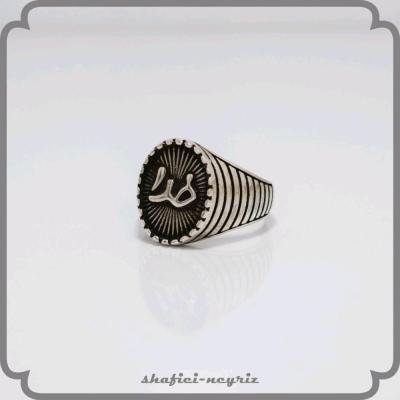 انگشتر نقره مردانه طرح خدا