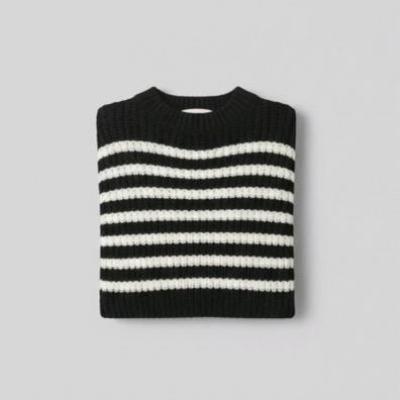 پلیور بافت راه راه