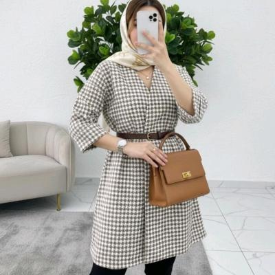 مانتو عروسکی تن ناز تافته پیچازی 97938