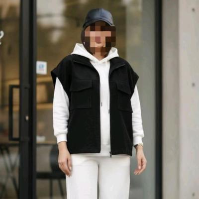 وست پاییزه زنانه جنس مخمل کبریتی