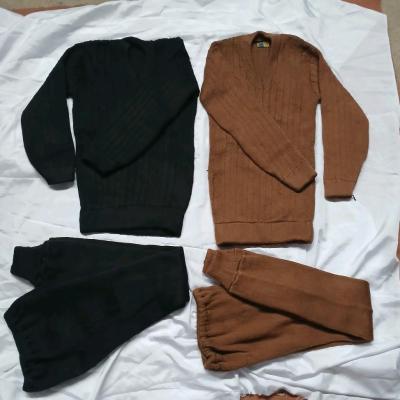 بلوز شلوار پشم شتری 2 تیکه با هم دو رنگ