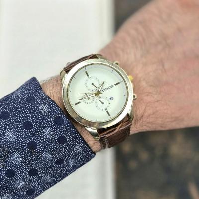 ساعت مچی مردانه سیتیزن با بند چرم