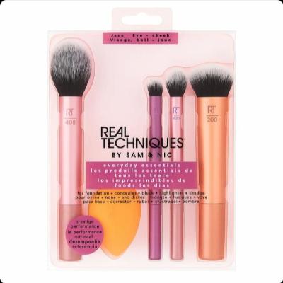 ست براش آرایشی 4 براش و1 پد ریل تکنیک اصلی