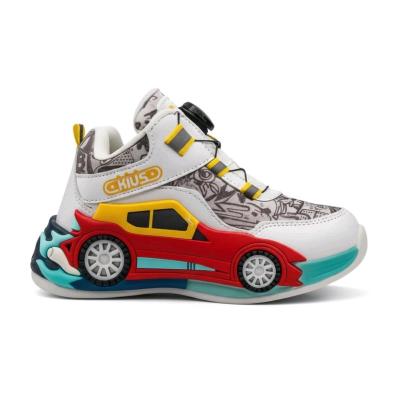 کفش بچگانه پسرانه طرح ماشین اسپرت مدل مسابقه‌ای AKIUSO | راحت، سبک