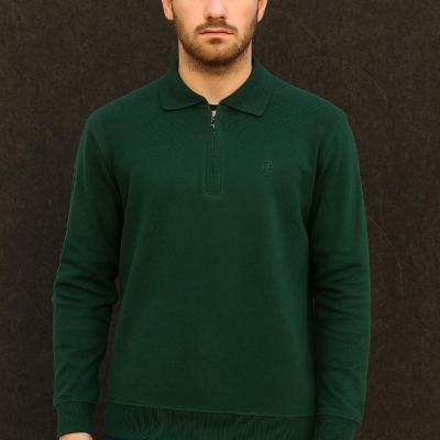 سلانیک نیم زیپ یقه دار