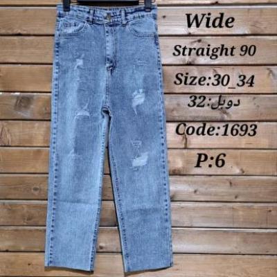 شلوار استریت دمپا کات زاپ دار کشی لایه دار قد 90