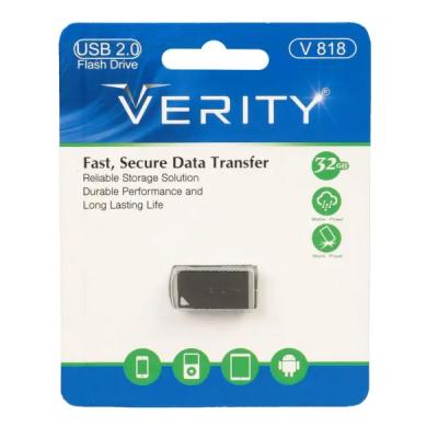 Verity V818 USB2.0 Flash Memory - 32GB مشکی (گارانتی آسان سرویس)