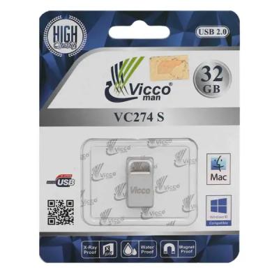 نقره ای Vicco man VC274 S USB2.0 Flash Memory-32GB