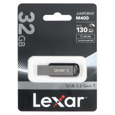Lexar JUMPDRIVE M400 USB3.2 Flash Memory - 32GB (گارانتی سورین) نقره ای