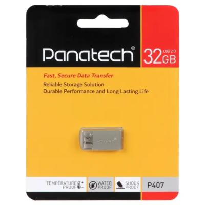 Panatech P407 USB2.0 Flash Memory - 32GB (گارانتی آسان سرویس) نقره ای