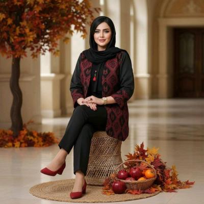 مانتو کتی زنانه نخی مدل تافته