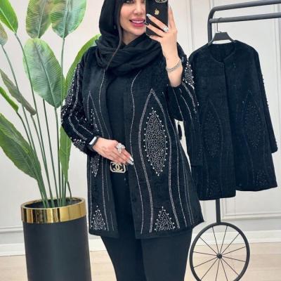 کت مزونی مخمل نگینی