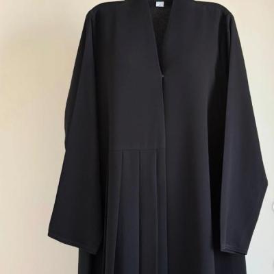 رویه زنانه کرپ مدل مانتو عبایی پیله دار شیک