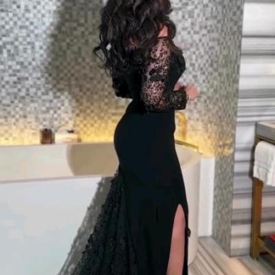 پیراهن مجلسی زنانه کرپ و گیپور