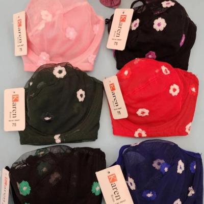 ست سوتین شورت فنر دار بابونه