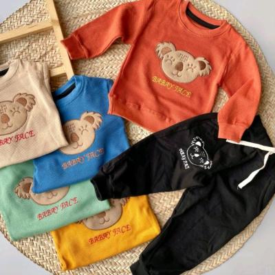 بلوز و شلوار بچگانه اسپرت راحتی جنس بیسکویتی مناسب دخترو پسر طرح کوالا