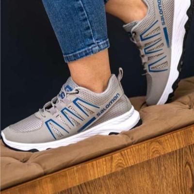 کتانی مردانه سالامون طوسی با ضمانت شست در ماشین لباسشویی