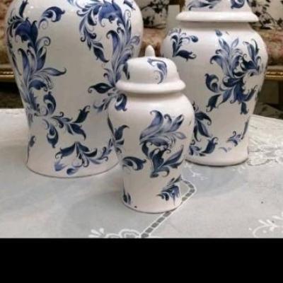 جینجر سرامیکی گل ابی